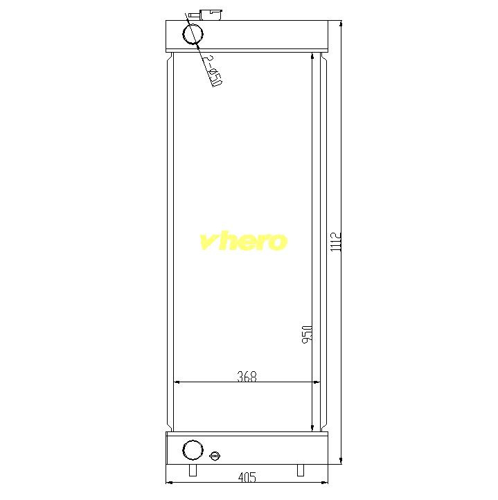 Heat Exchanger Auto Radiator for Technical Vehicle Dh260