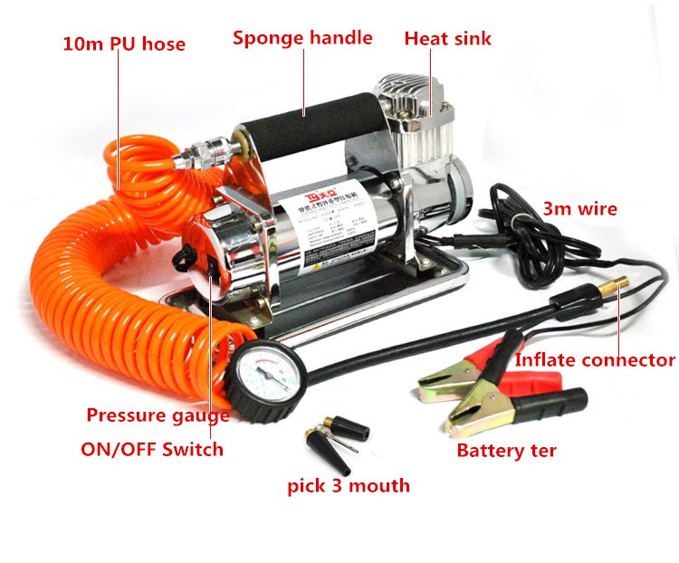 Cars /Vehicle/Automobile Portable Tire Inflator Pump Portable Mini Air Compressor 12V