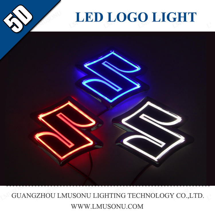 5D Car Badge Light LED Logo Light for Suzuki