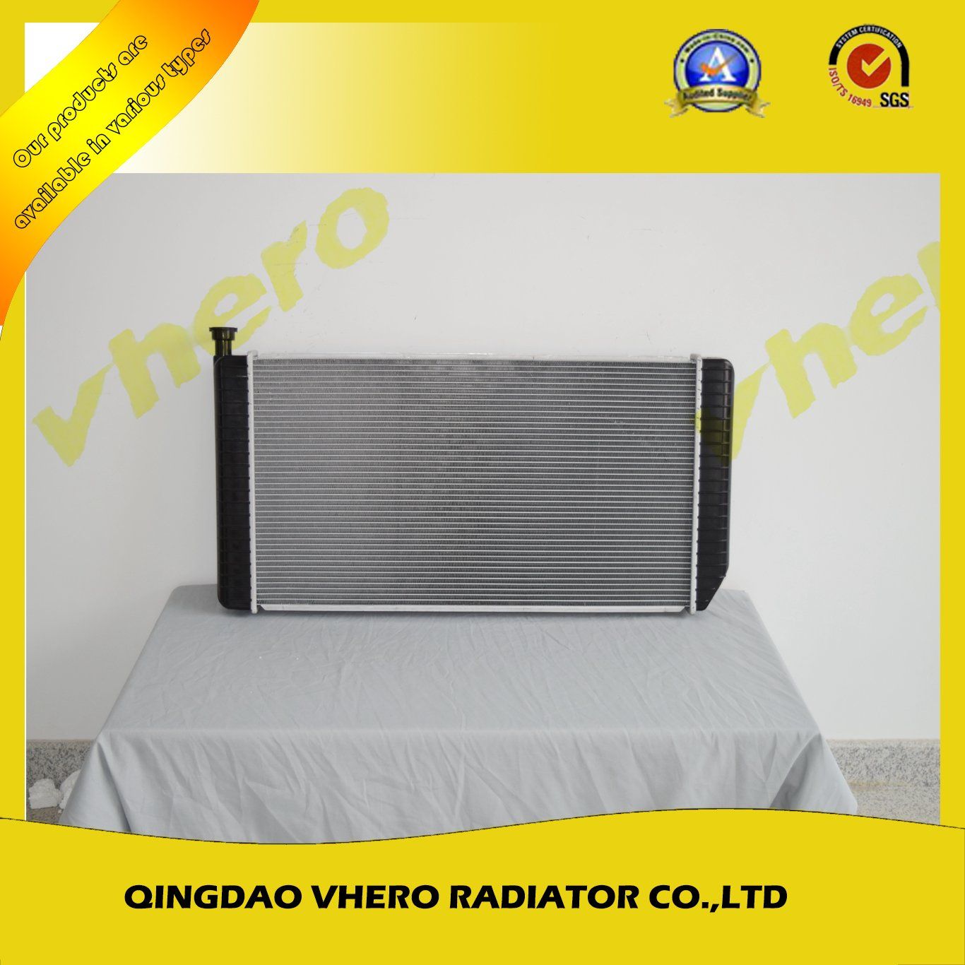 Aluminum Plastic Auto Radiator for Chevrolet C1500 88-99, Dpi: 624/1520