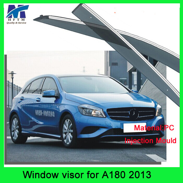 Car Body Kit Car Rain Visor Rain Guard Deflector for Benz A180 2013