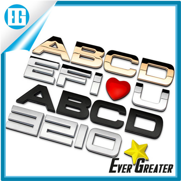 Chrome a~Z Letters Car Emblems for Sale