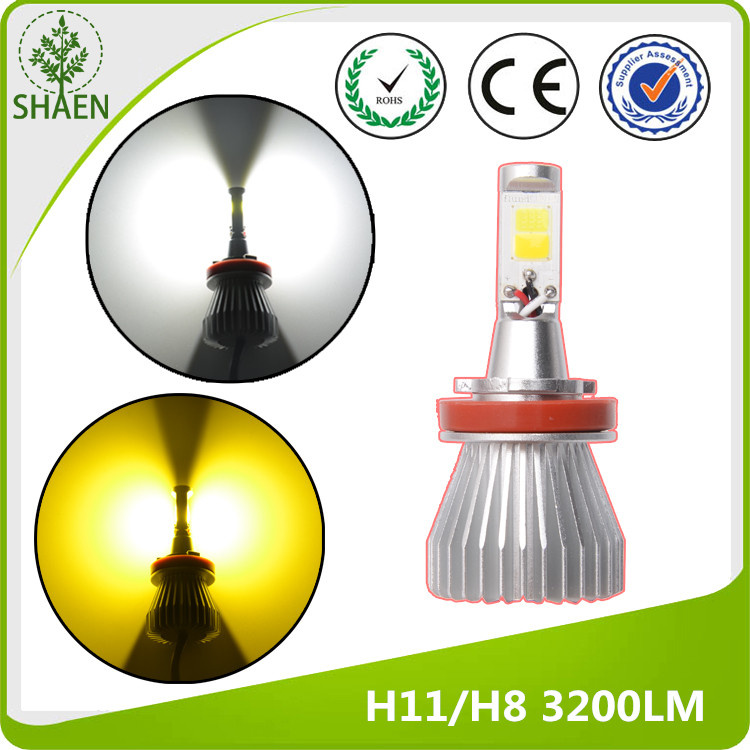 All in One 9005/9006 LED Fog Light 3200lm 6000K/3000K