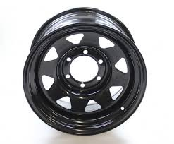 14X5.5 Triangular Black Trailer Wheel 5-114.3