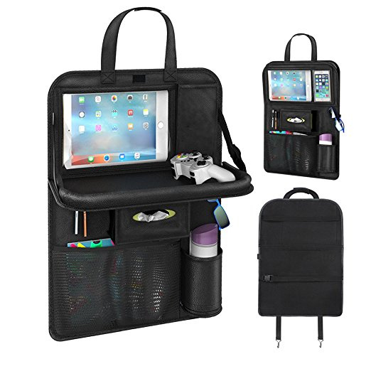Custom PU Car Backseat Organizer for Storage with 10 Pockets