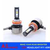 2017 New Arrival 45W 6000lm A3 Canbus LED Headlight H11 6000k