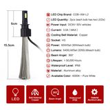H3 30W 6000k Canbus LED Headlight Conversion