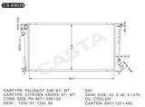 Best cooling water radiator for Peugeot 306'97-Mt