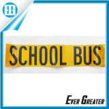 Yellow Reflective School Bus Sign Sticker and Decals