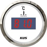 Best Quality! ! ! 52mm Digital Water Temperature Gauge Meter with Temp. Sensor White Faceplate for Marine Yatch Truck