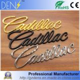 Car Chrome Letter Gold Logo Emblems for Cadillac