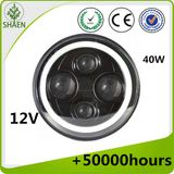 7inch Round 40W Osram LED Headlight with Angle Eye