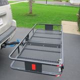 Cargo Rear Hitch Mount Luggage Carrier Basket