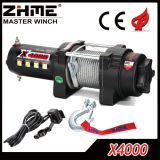 12V 4000lbs Rated Line Pull ATV/UTV Electric Winch with Remote Control