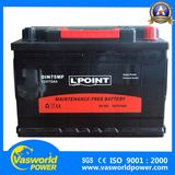 Flexible Super Power Starting DIN Mf 12V 75ah Auto Car Battery