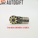 Car Styling Error Free 12V T10 4014 18SMD Car Light LED with Canbus