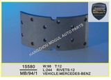 Long Lifetime Brake Lining for Heavy Duty Truck (15580)