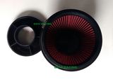 102mm Height Red Car Air Filter Intake with Velocity Stack 3''/3.5''/4'' Universal