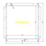 Cooling System Aluminum Auto Radiator for Technical Vehicle Sdlg 210b