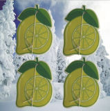 Customized Paper Lemon Scents Car Freshener