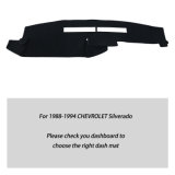 for Chevrolet Silverado 1988-1994 Dashmat Truck Dash Cover Dashboard Mat Black