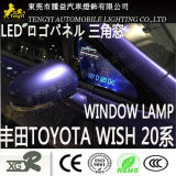 LED Auto Car Window Light Logo Panel Lamp for Toyota Wish 20 10series