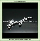 Custom Plastic Letter Chrome Car Badges (JDB054)