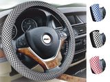 Auto Interior Accessories D Shape Leather Car Steering Wheel Cover