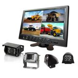 9 Inch Rearview Digital LCD Quad Car Monitor with Wide Screen Reversing Camera for Trailer/Caravan/Crane