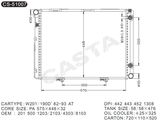 Promotional aluminum auto radiator for Benz W201/190d 82-93 at