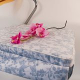 En71 Elegant Competitive Linen Printed Floral Chair Seat Pad