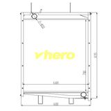 Cooling system Car Radiator for Truck FAW 6112