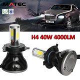 LED Car Headlight H1 H3 H7 H11 H4 880 881 9006 9005 COB LED Headlight, High Power Headlight LED H4
