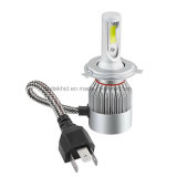Automobile Lighting All in One C6 COB H4 LED Headlight for Car 6000k 36W 3800lm