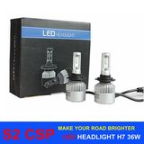 Automobile Lighting S2 Csp H7 LED Auto Headlight H4 H11 H16 H1 H3 9005 9006 H13