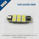 1039 6SMD 5050 LED Dome Festoon Bulb Lamp