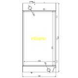 Cooler Aluminum Car Radiator for Technical Vehicle Xgma 951d Lodere