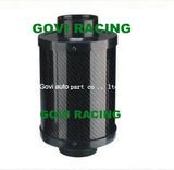 Real Carbon Air Filter Element with 76mm Mororcycle Universal Air Filter