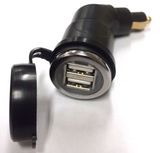 Dual USB Charger for BMW Hella DIN Plug for GPS