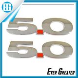 5.0 Chrome 3D ABS Car Badges with 3m Glue
