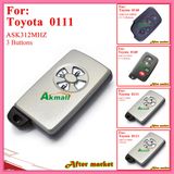 Smart Key for Toyota with 3buttons Ask312MHz 0111 ID71 Wd03 RV4yariscorolla 2005 2010 Silver