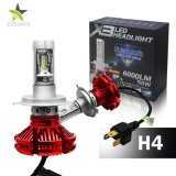 Three Temperature Color Yellow White H4 H7 H11 50W 6000lm Waterproof Auto Replacement LED Headlight