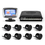 2018 Newest Front and Back Parking Sensor with 8 LCD Bars for Car Parking Visual and Audible Warning