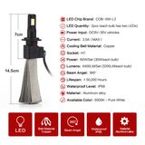 H7 3200lumens 30W 6000k LED Headlight Conversion