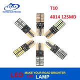 Error Free Canbus LED Light T10 W5w 168 194 W5w LED Headlight T10 4014 12SMD for Autos Cars