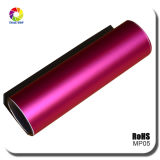 2016 Tsautop Air Bubble Red Brushed Matte Chrome Film