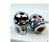 Universal Silver Skull Car Tyre Valve Caps