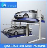 Double Deck Floor Two Post Parking Lift