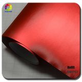 Tsautop Brushed Matte Chrome Red Vinyl Car Wrap