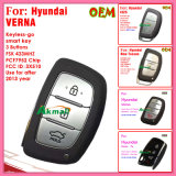 Keyless-Go Smart Key for Auto Verna with 3 Buttons Fsk433MHz 7952 Chip FCC ID 3X510